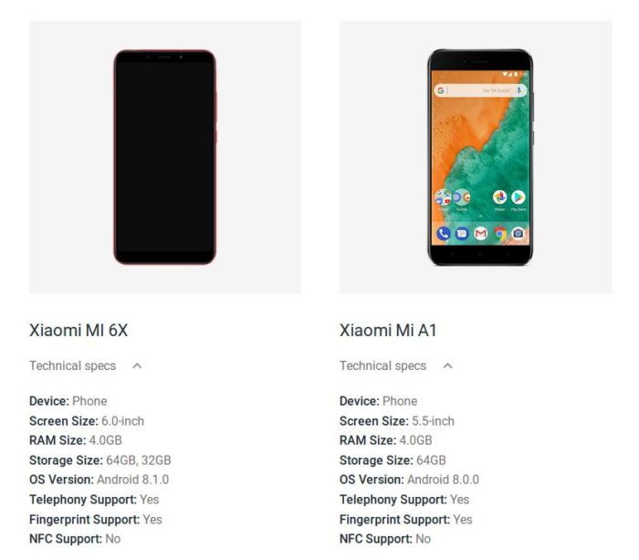 Xiaomi Mi 6X