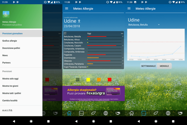 app meteo allergie Android