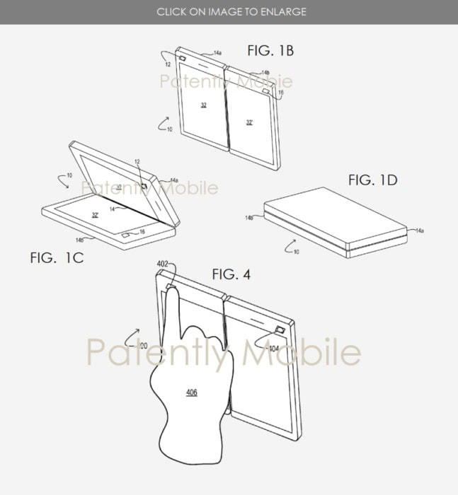 brevetto Microsoft smartphone pieghevole 1 brevetto Microsoft smartphone pieghevole 1