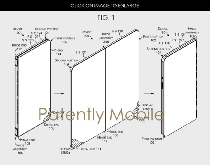 brevetto Microsoft smartphone pieghevole 3 brevetto Microsoft smartphone pieghevole 3