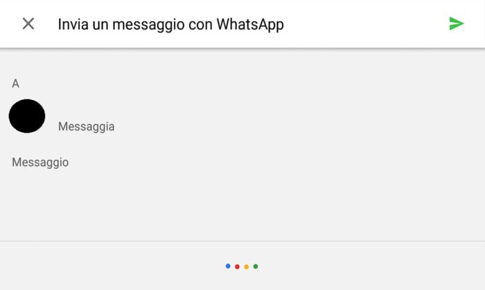 dettare messaggio Whatsapp