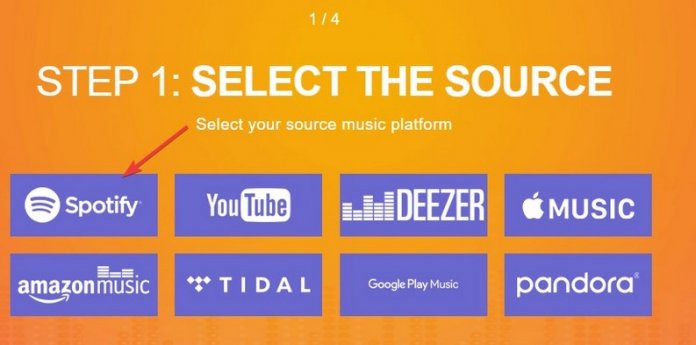 esportare musica da Spotify su Youtube