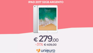 iPad 2017 da Unieuro