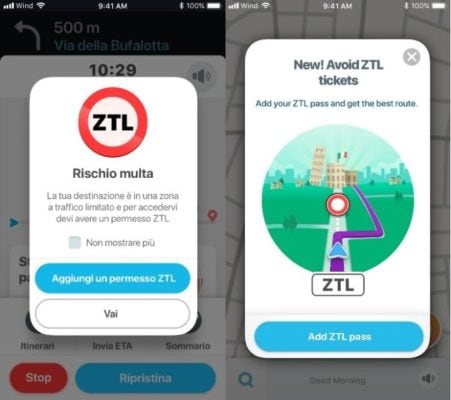navigatore Waze ZTL