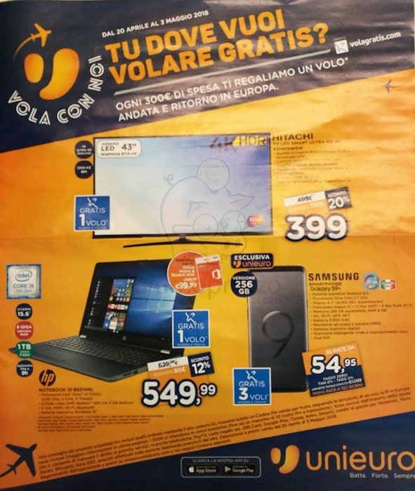 volantino-unieuro-volare-gratis-aprile-2018-1 Tu dove vuoi volare gratis?