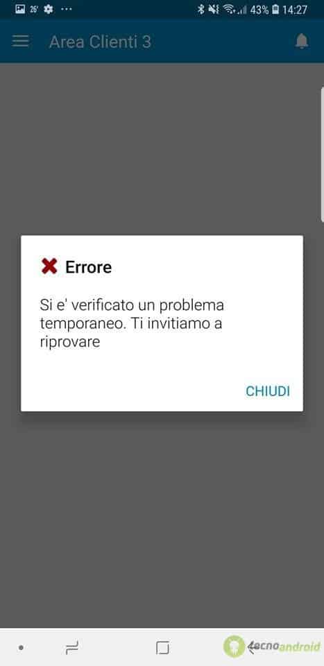 wind tre non funzionano