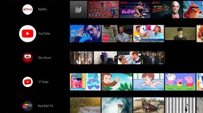 Android Oreo UI NVidia Shield TV