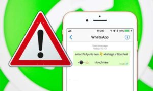 Ecco perché WhatsApp è bloccata dal punto nero