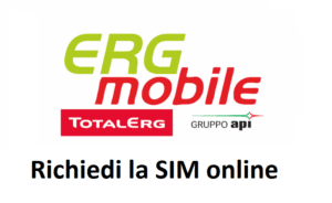 Richiedi online la tua nuova SIM Erg Mobile