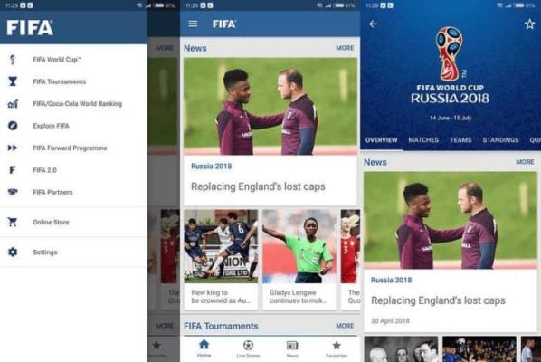 FIFA 2018 app