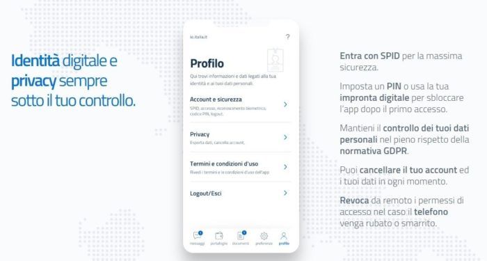 IO applicazione servizi pubblici