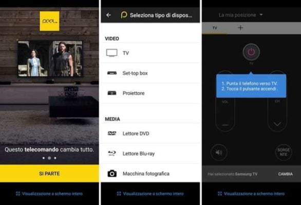 PeelSmart app smartphone telecomando