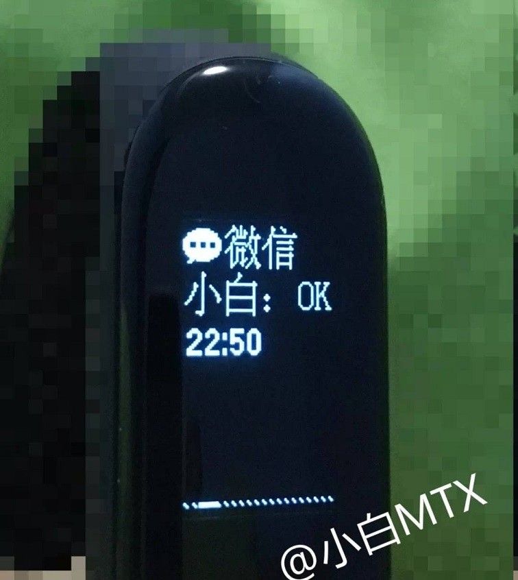 Xiaomi Mi band 3 immagine live Xiaomi Mi band 3 immagine live