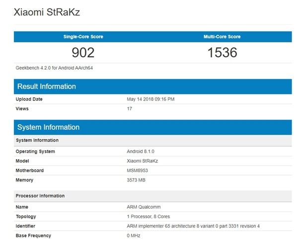 Xiaomi StRaKz Benchmark