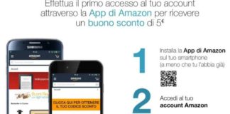 amazon 5 euro sconto app
