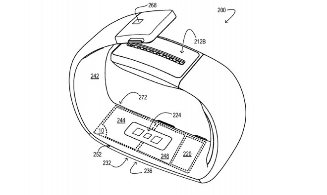 brevetto Microsoft indossabile sensori