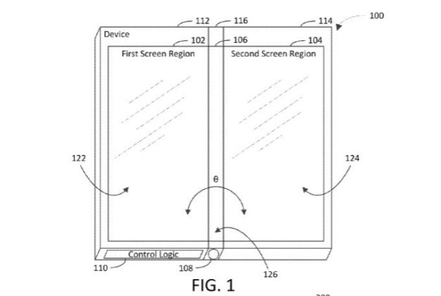 brevetto Microsoft smartphone 3 display