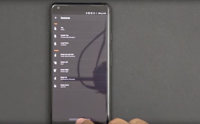 gesture android p