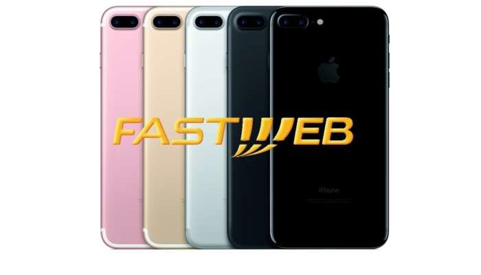 Fastweb Mobile offre iPhone 7 Plus a rate