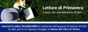 sconto Amazon Lettura di Primavera