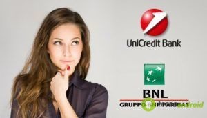 unicredit, bnl, postepay