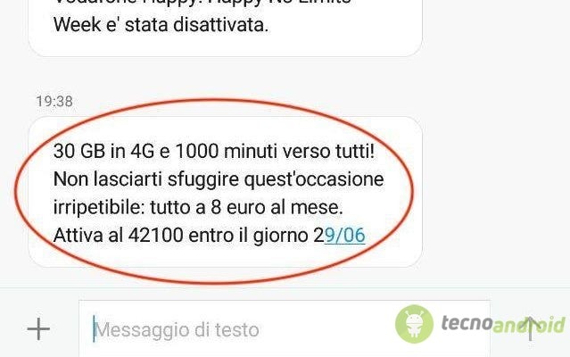 1000 minuti e 30 Giga di internet
