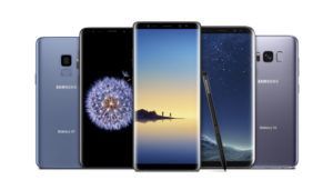 Galaxy S9, Galaxy S8 e Galaxy Note 8