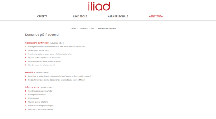Iliad FAQ