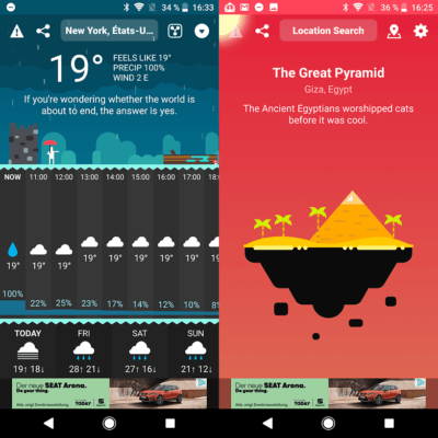 carrot weather app meteo Android