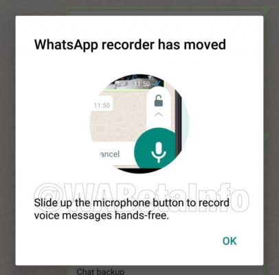 registrazione note vocali Whatsapp