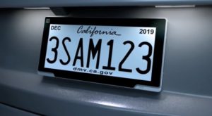 In California si testano le prime targhe automobilistiche digitali