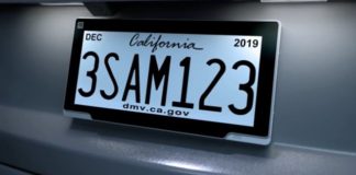 In California si testano le prime targhe automobilistiche digitali