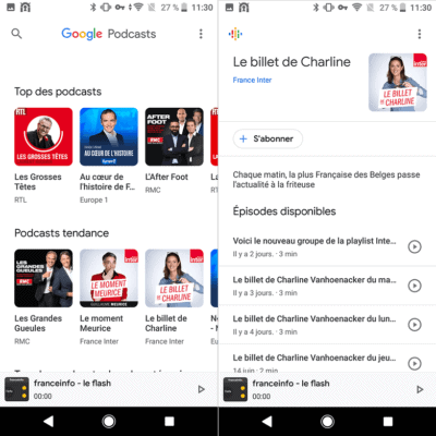 Google Podcast Play Store