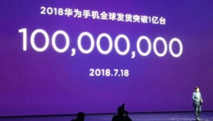 Huawei ha già spedito 100 milioni di smartphone