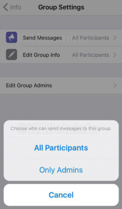 Whatsapp Beta update gruppi