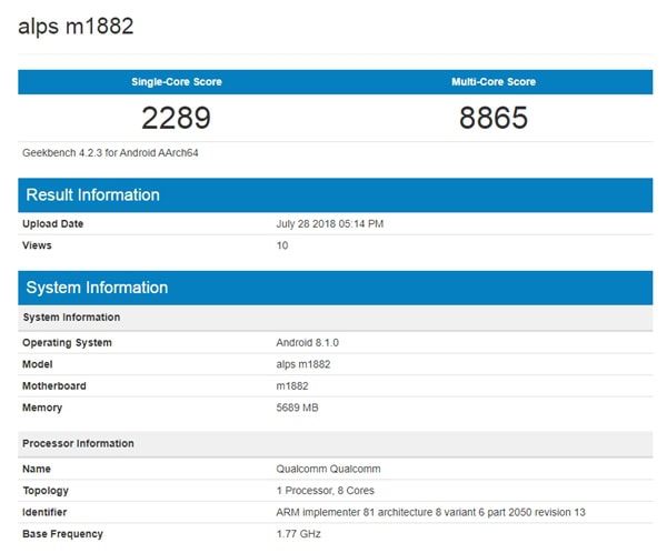 benchmark meizu 16