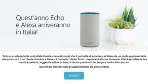 Amazon Echo Alexa Italia