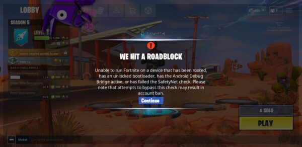 Fortnite Android no root