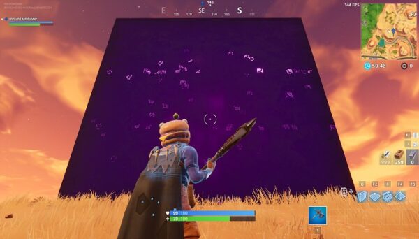 Fortnite epic games cubo gigante