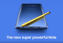 Galaxy Note 9, immagine ufficiale