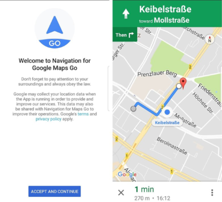 Google Maps Go GPS