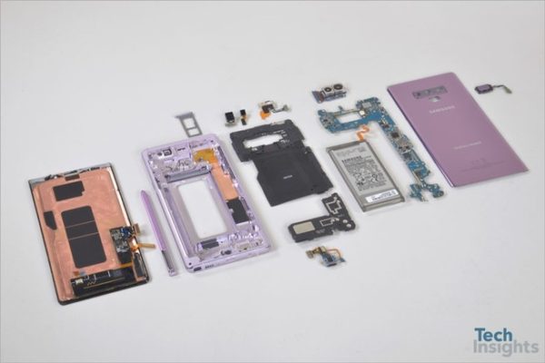 Note 9 componenti
