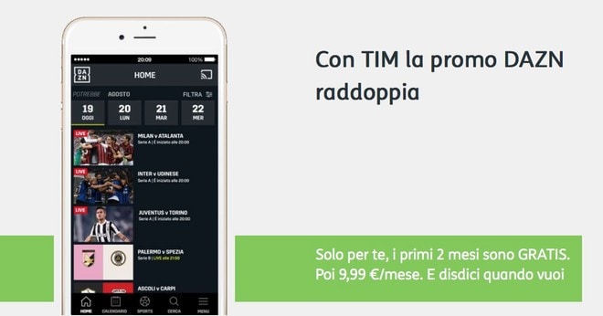 TIM Party DAZN Gratis
