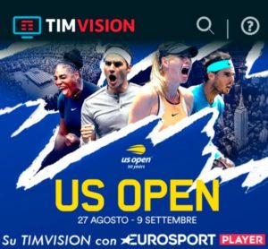 TIM Vision US Open Tennis GRATIS