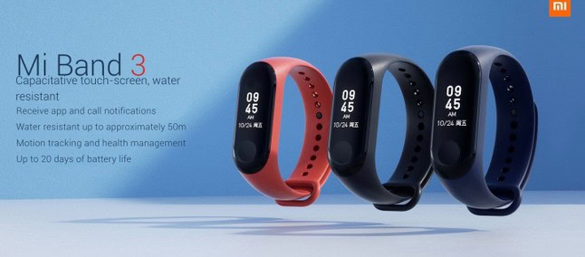 Xiami mi band 3 specifiche