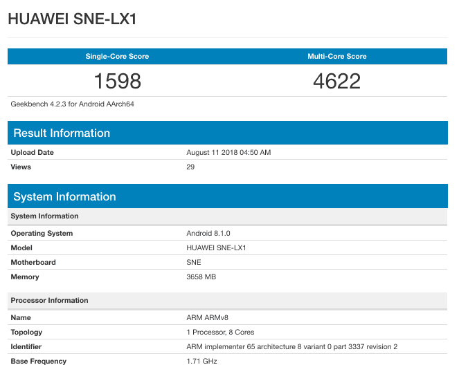 huawei mate 20 lite benchmark