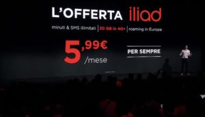 Iliad: la tariffa online da 5,99 euro è stata rimpiazzata