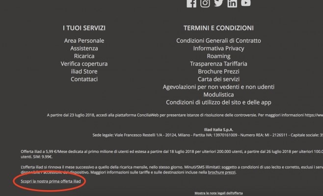 offerta Iliad 30 GIGA