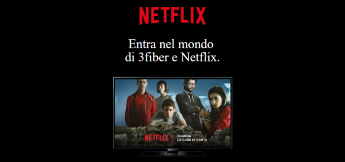 offerta Netflix gratis 3 Italia