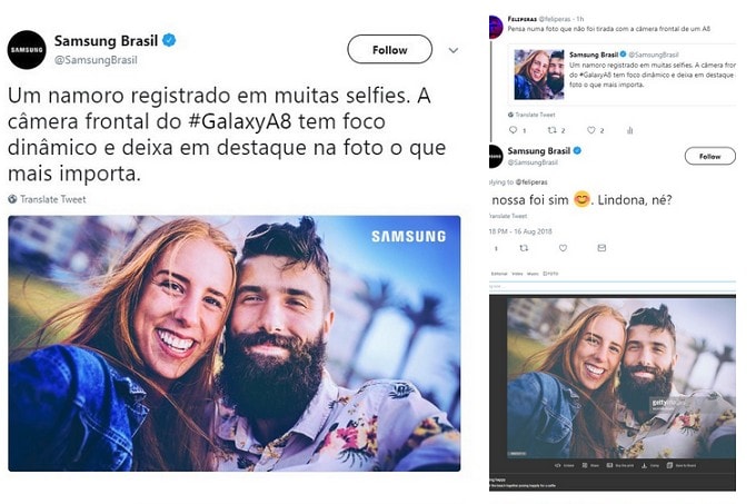 samsung pubblicità falsa